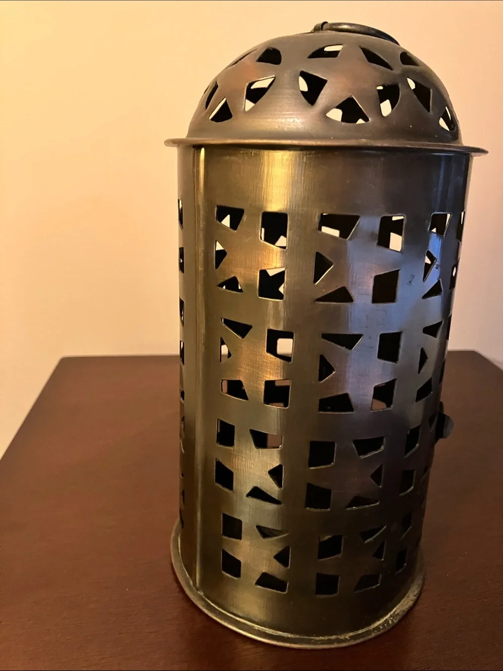 Tea Light Votive Star Design Metal Lantern